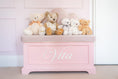 Load image into Gallery viewer, Scallop Luxury Mahogany Toy Box bench
