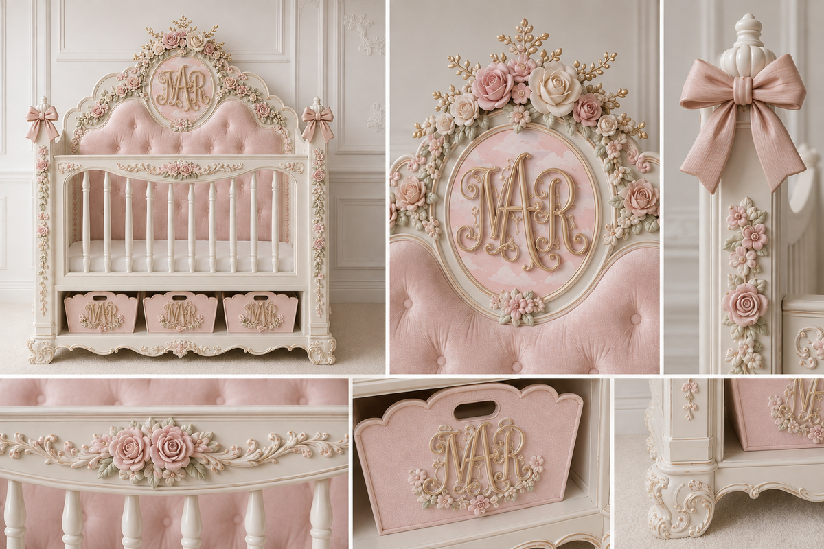 Margot Monogram Mini Cot