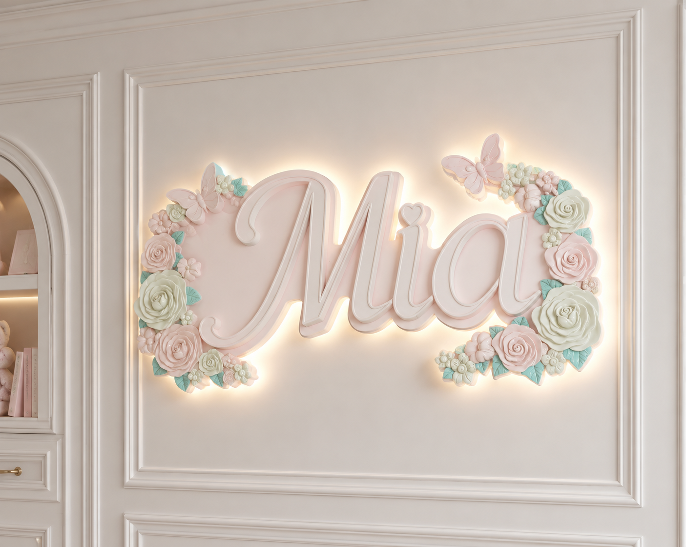 Flower Garden XL Wall Plaque Light