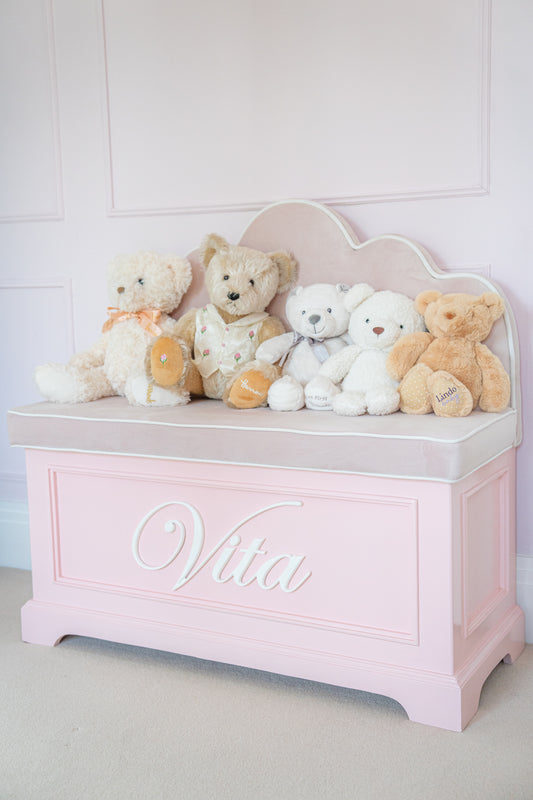 Scallop Luxury Mahogany Toy Box bench