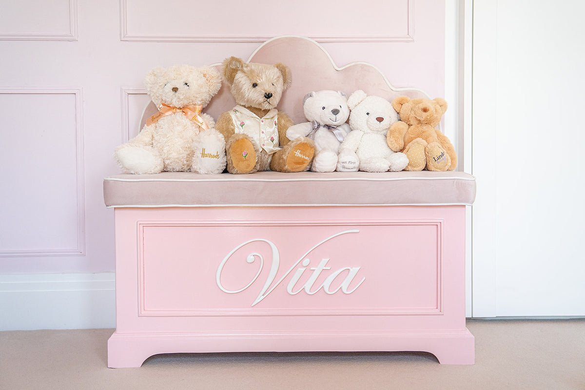 Scallop Luxury Mahogany Toy Box bench