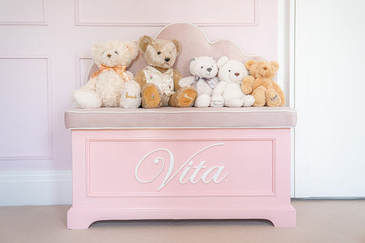 Scallop Luxury Mahogany Toy Box bench