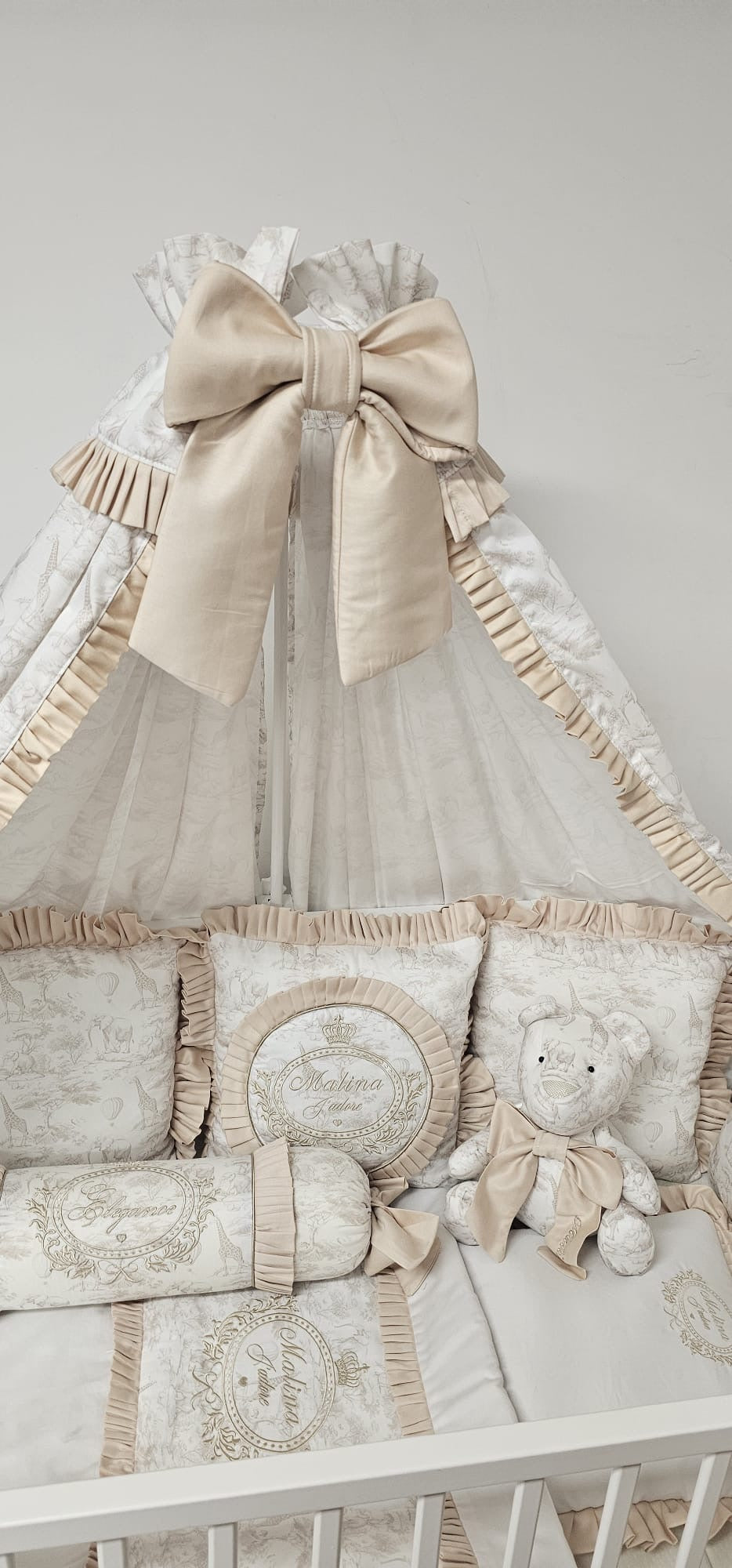Jadore Toile Full Crib Set 9 Piece Set