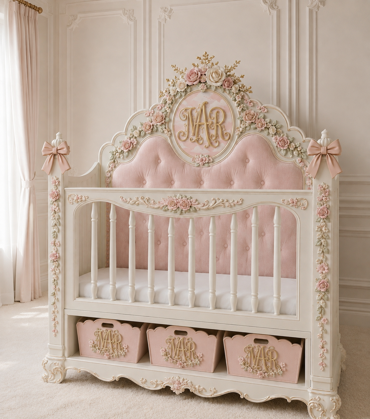 Margot Monogram Mini Cot