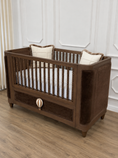 Load image into Gallery viewer, Eden Cot Bed Mahogany Stain
