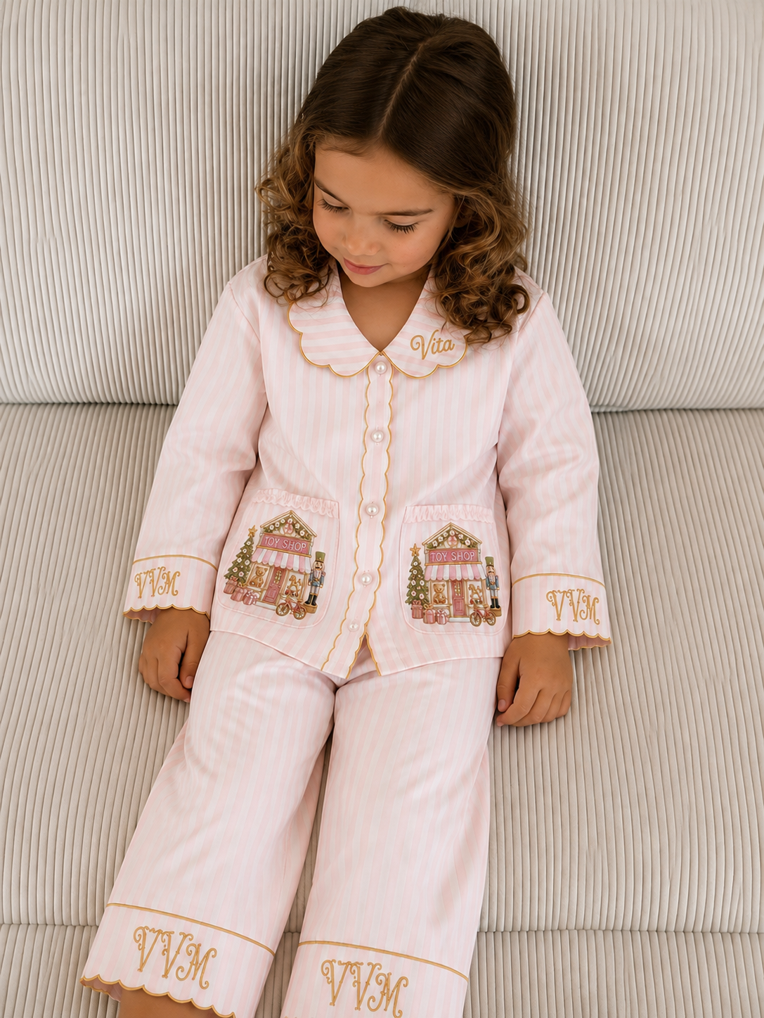 Toy Shop Christmas Pyjamas Pink