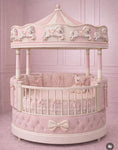 Load image into Gallery viewer, Carousel dreaming round cot
