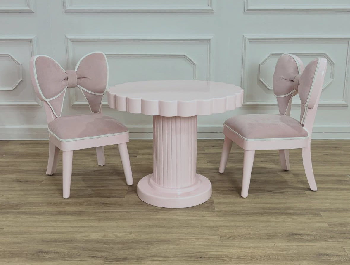 Mini Bow Table And Chair