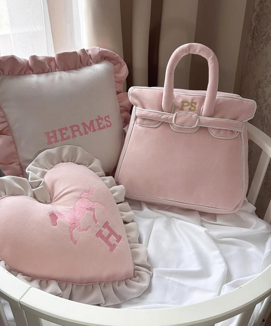 Hermes Velvet 3 Piece Set Cream Baby Pink