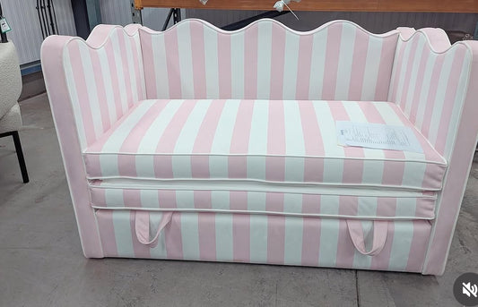 Stripe Small Sofa Bed Trundle