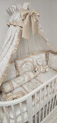 Load image into Gallery viewer, Jadore Toile Full Crib Set 9 Piece Set

