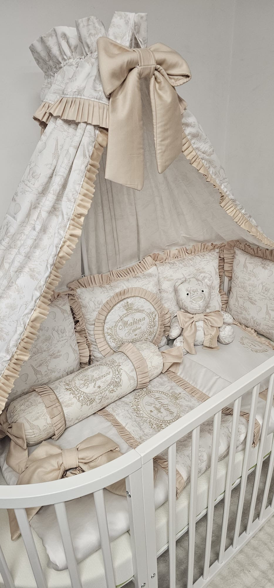 Jadore Toile Full Crib Set 9 Piece Set