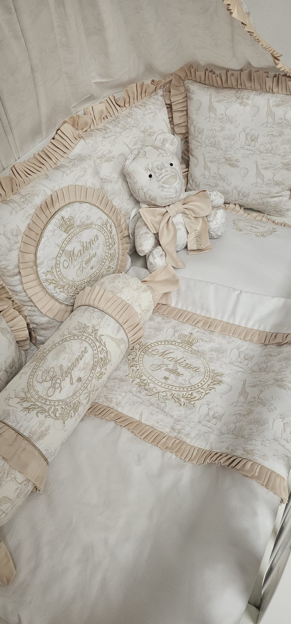 Jadore Toile Full Crib Set 9 Piece Set