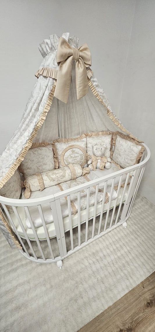Jadore Toile Full Crib Set 9 Piece Set