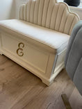 Load and play video in Gallery viewer, Scallop Luxury Mahogany Toy Box bench
