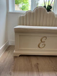 Load and play video in Gallery viewer, Scallop Luxury Mahogany Toy Box bench
